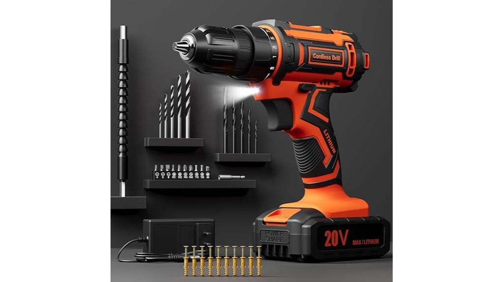 20v cordless drill kit
