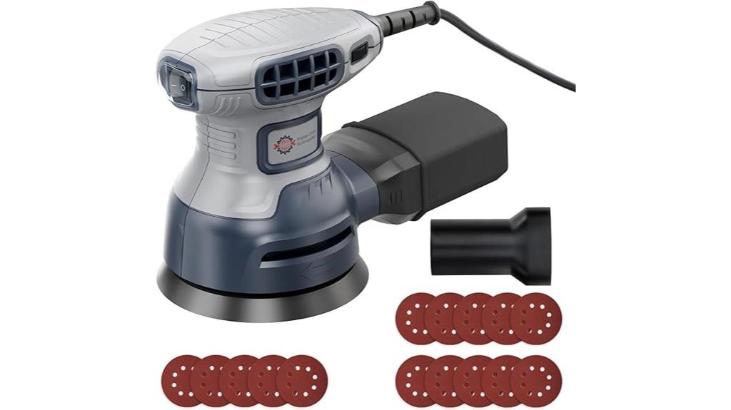 5 inch sander with brake