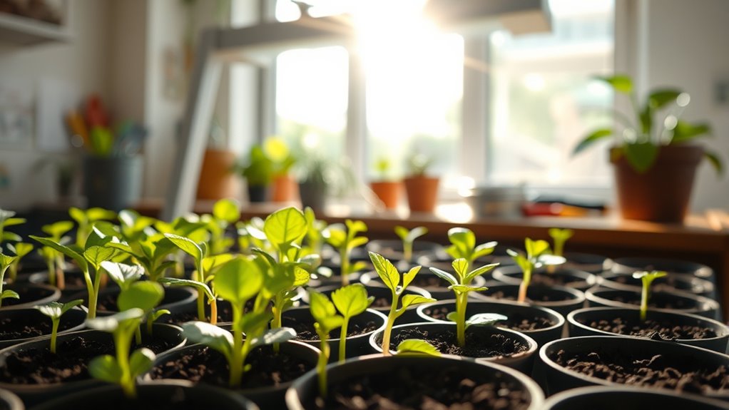 begin seed starting indoors