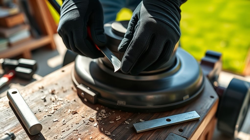 blade sharpening or replacement