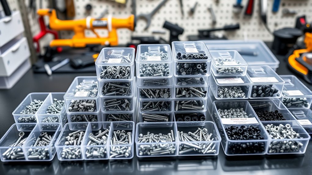 choose suitable small parts storage
