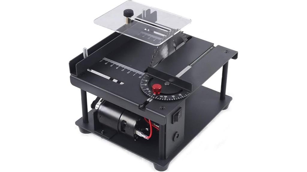 compact sliding woodworking saw