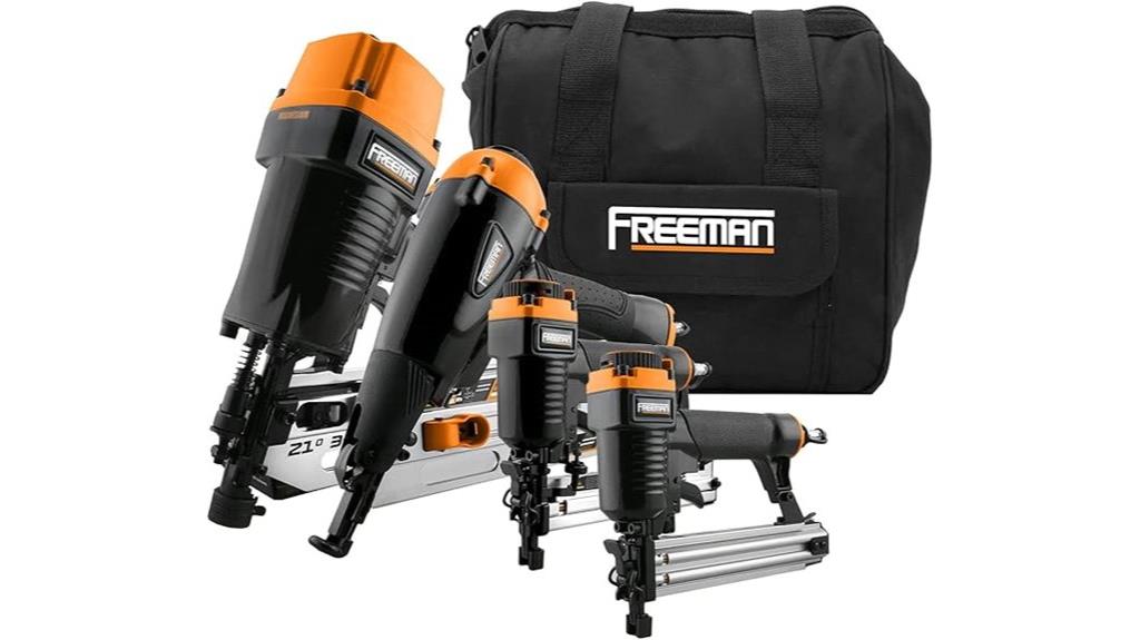 complete pneumatic nailer set