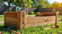construct elevated planting frame