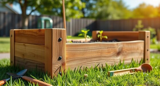 construct elevated planting frame