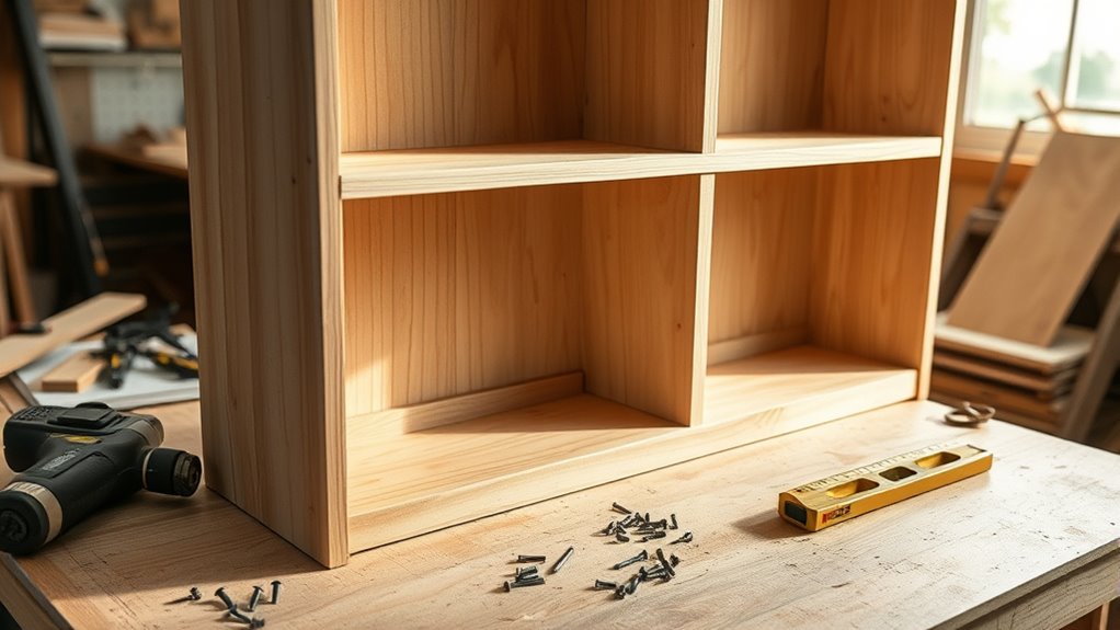 constructing a basic bookshelf