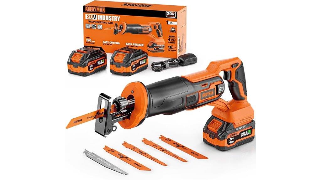 cordless saw with batteries