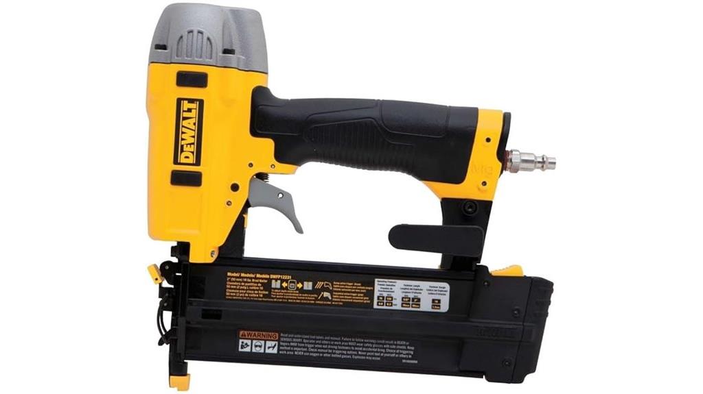 dewalt 18ga pneumatic brad nailer