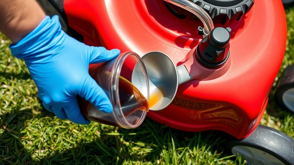 drain old fuel safely