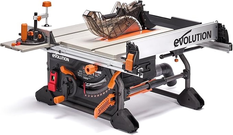 evolution r10ts 10 inch saw