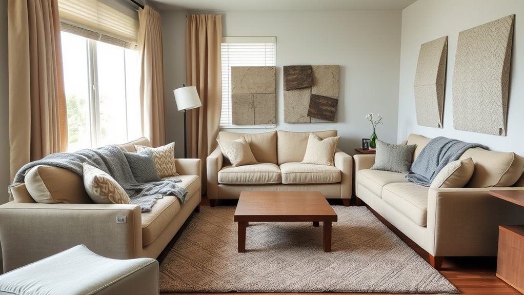 furniture placement reduces noise