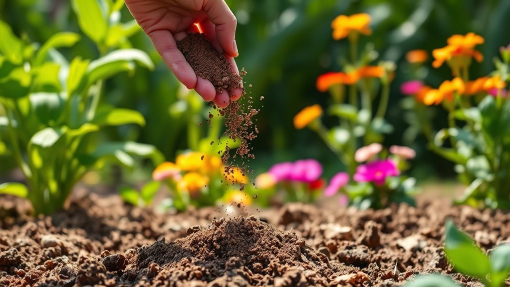 healthy soil and plants