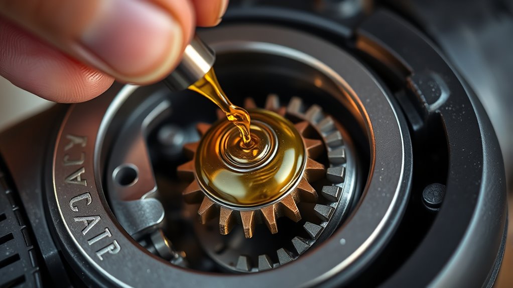 lubricate moving parts regularly