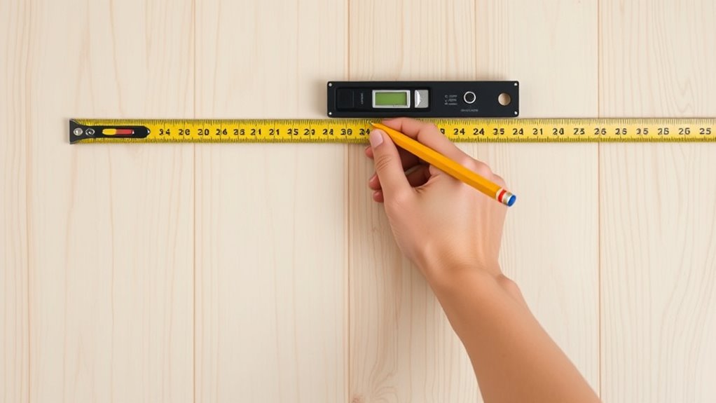 measure mark level adjust