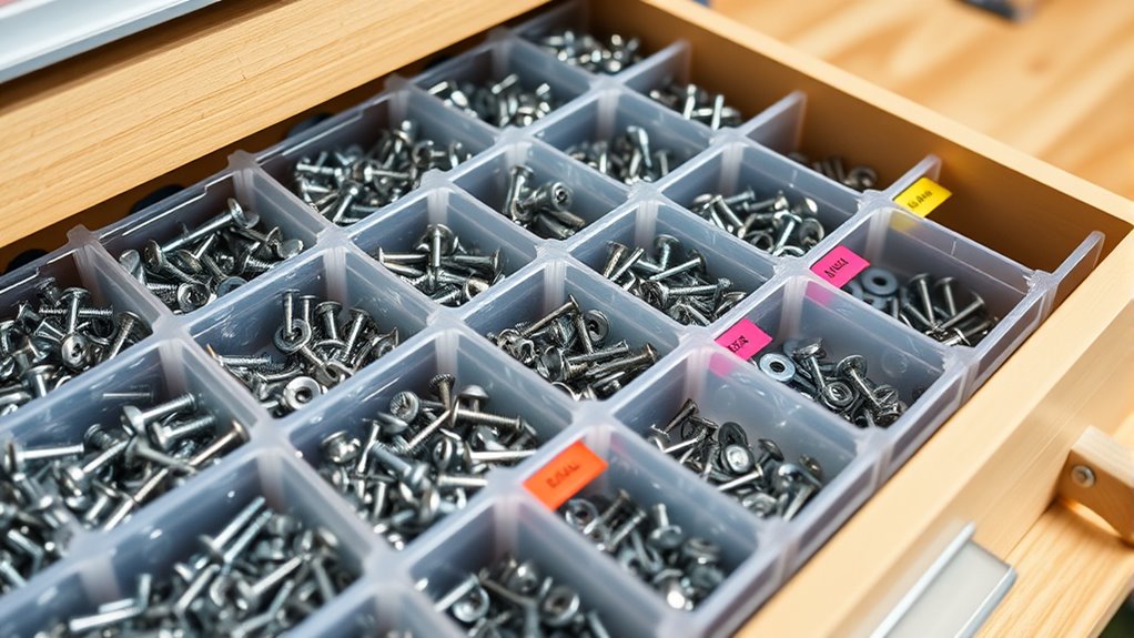 organize tools and fasteners