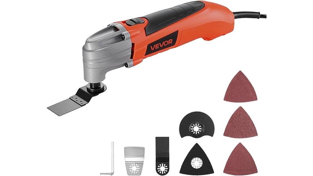 powerful 7 piece oscillating tool