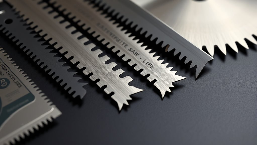 precision cutting blade features