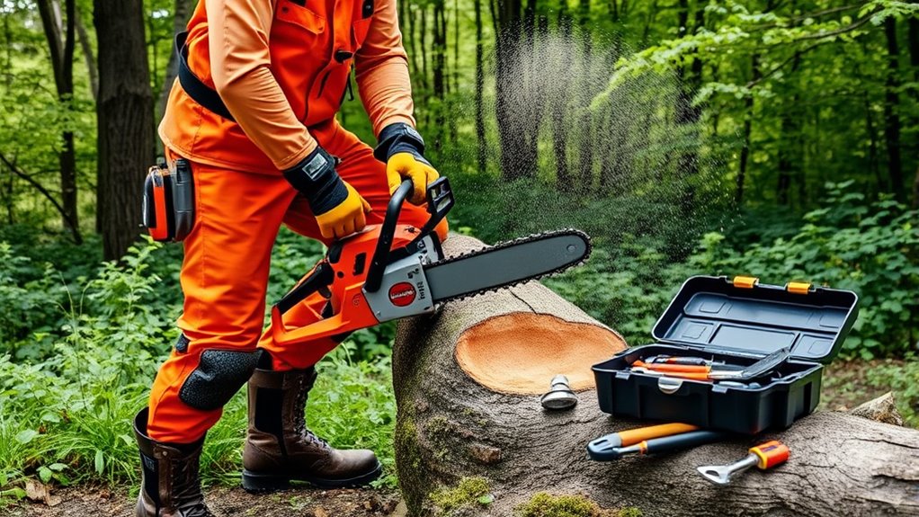 proper chainsaw safety procedures