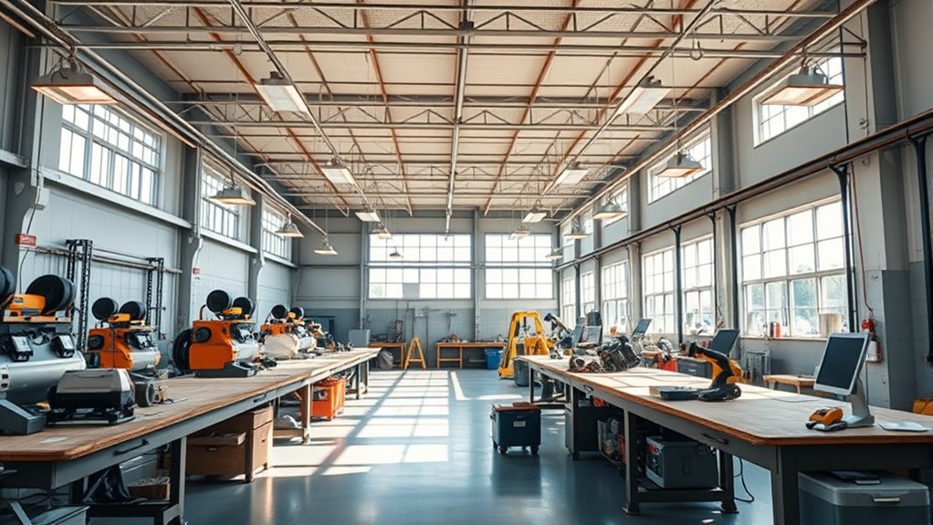 proper workshop lighting maintenance