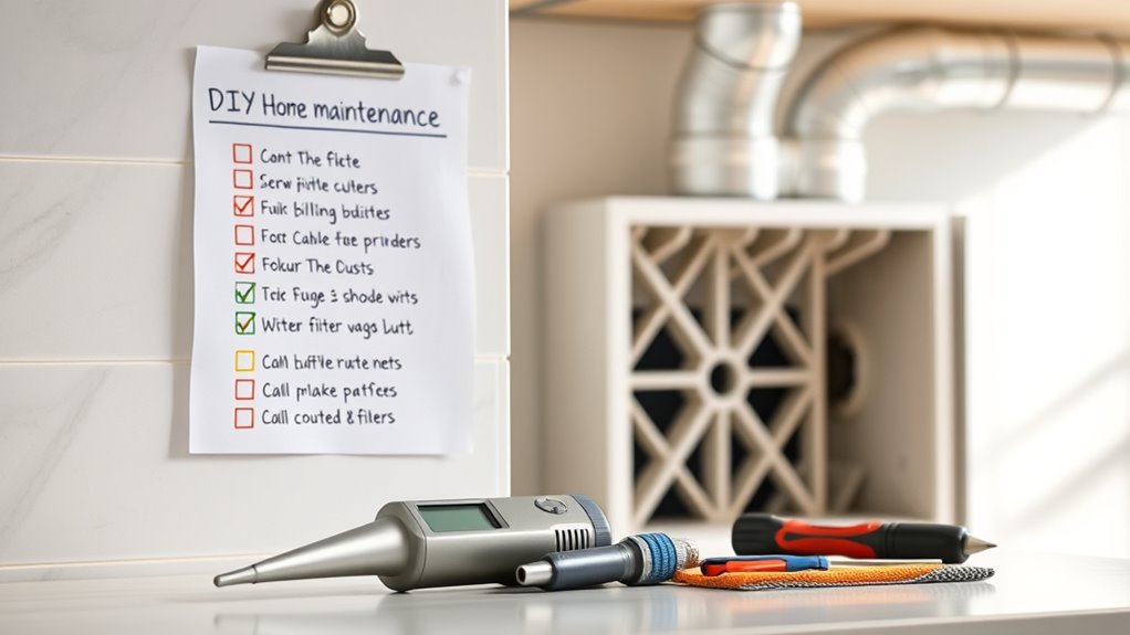 regular filter and thermostat checks