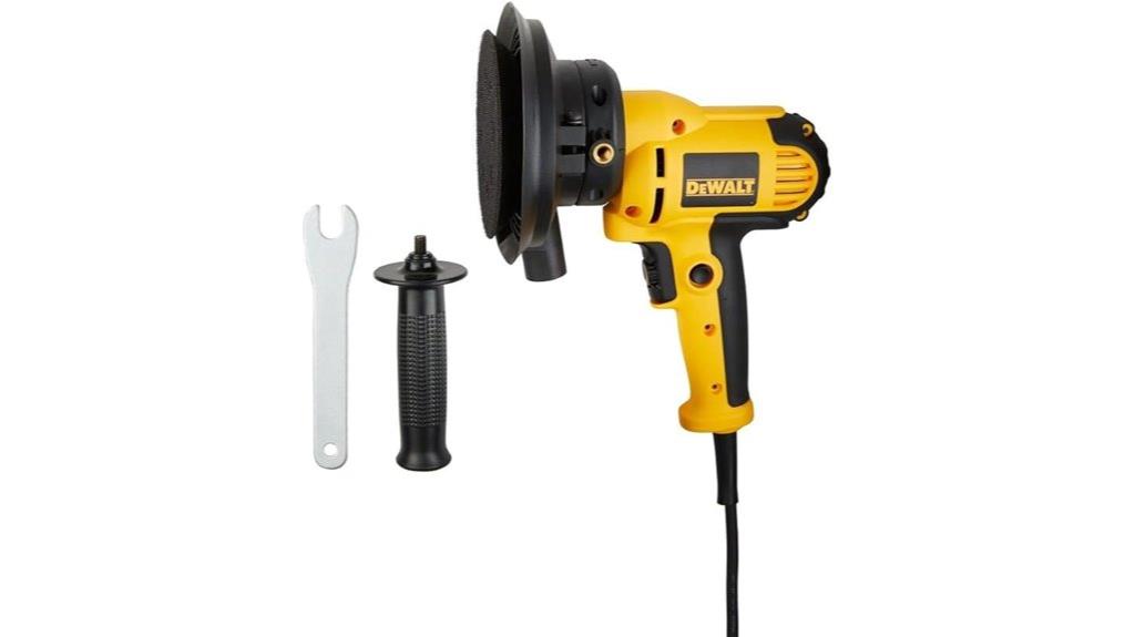 rotary sander with dust shroud