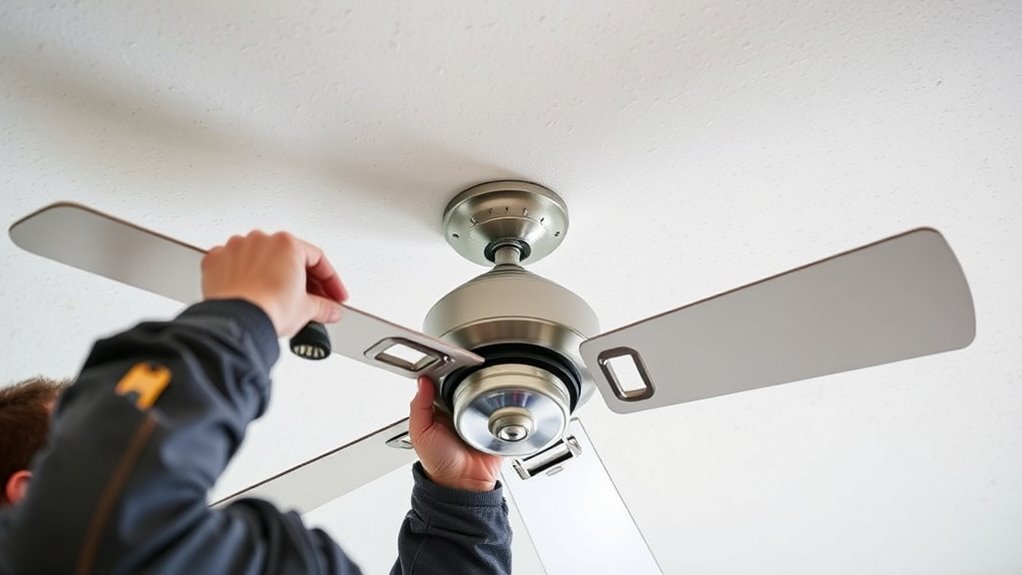 secure level ceiling fan mount