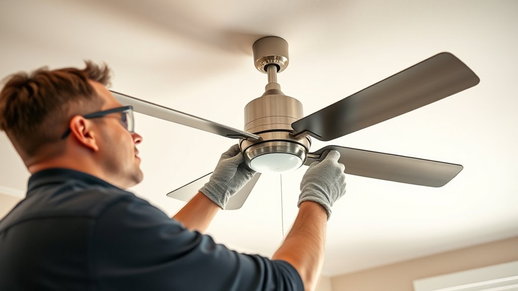 securely install ceiling fan