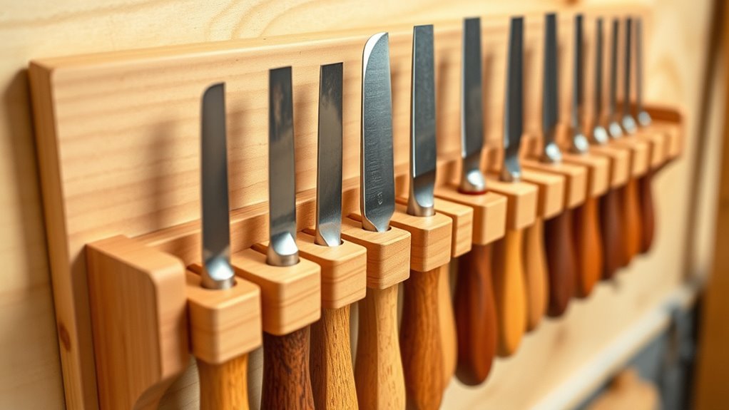 store chisels properly upright