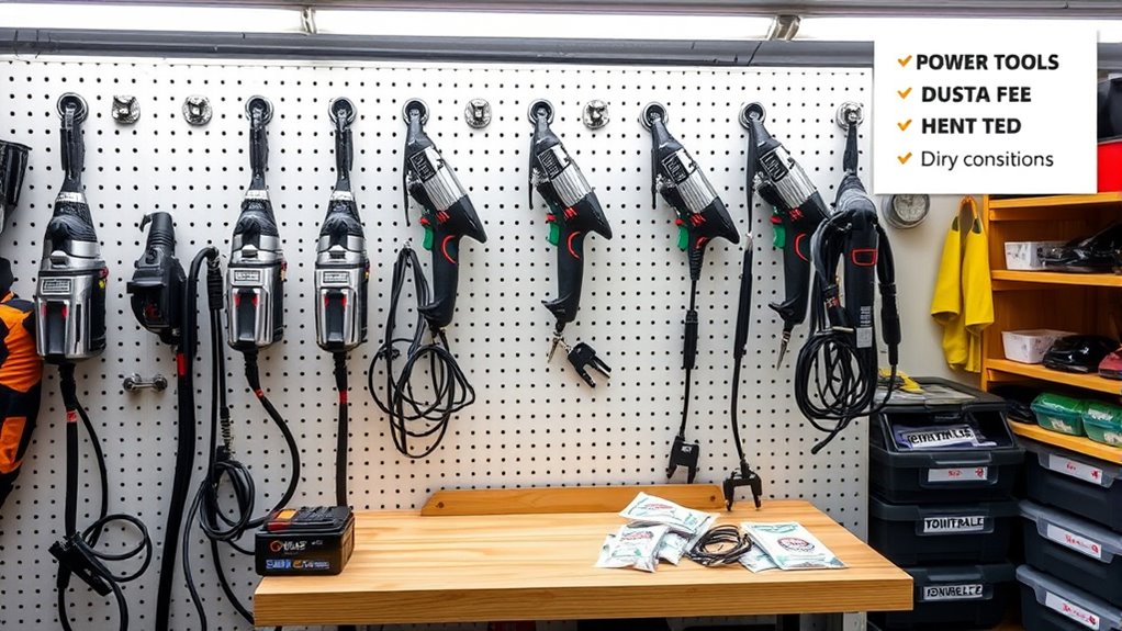 store tools in dry environment