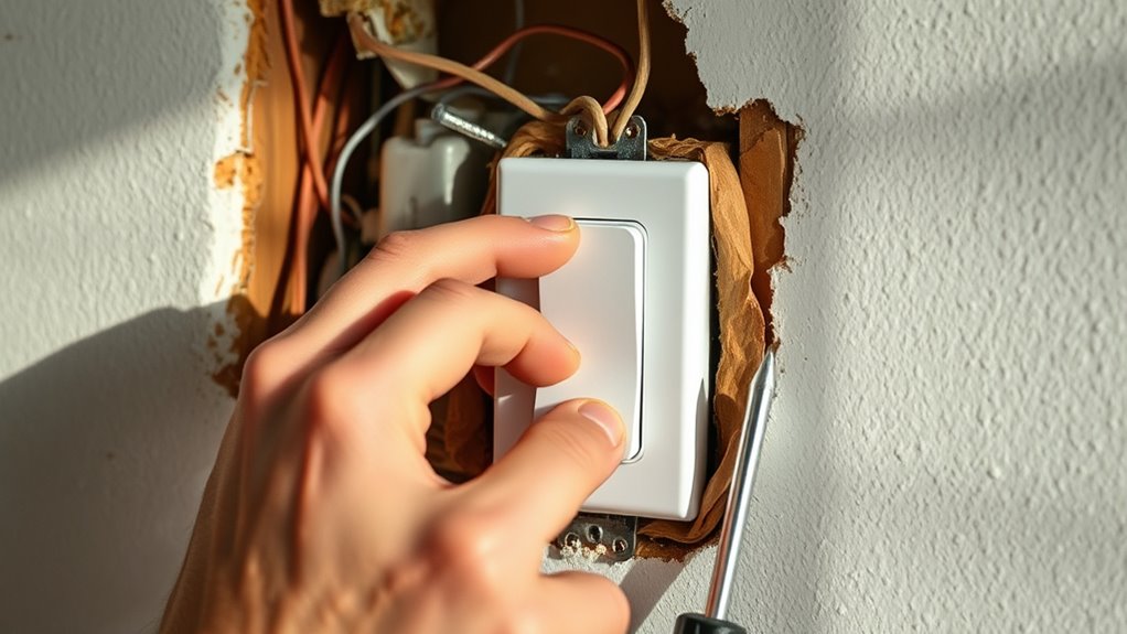 turn off power before wiring