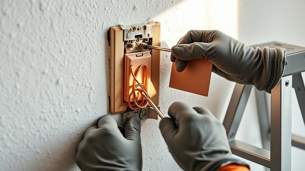 turn off power disconnect wires