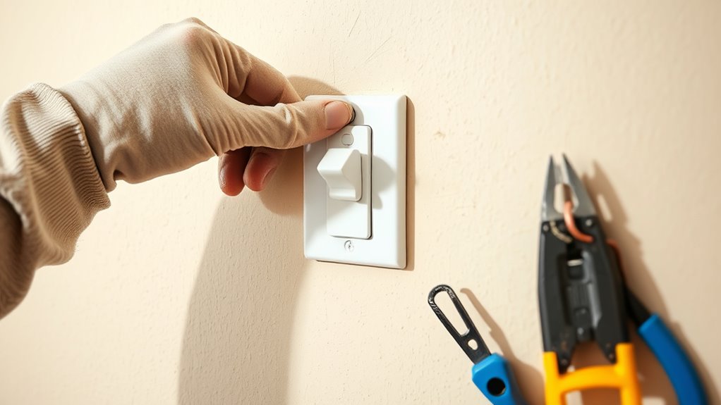 turn off power verify safety