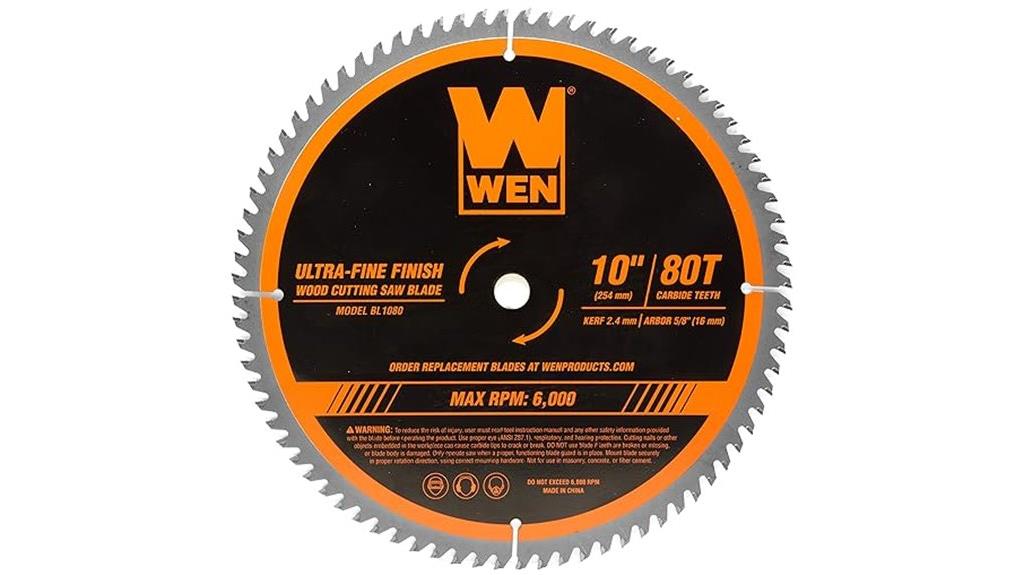 10 inch carbide woodworking blade