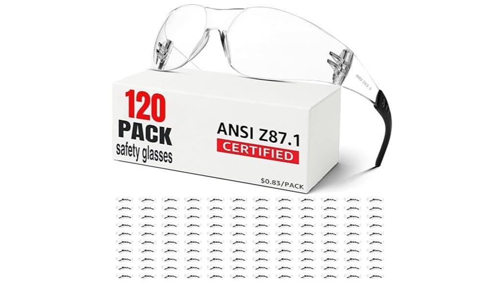 120 pack safety glasses