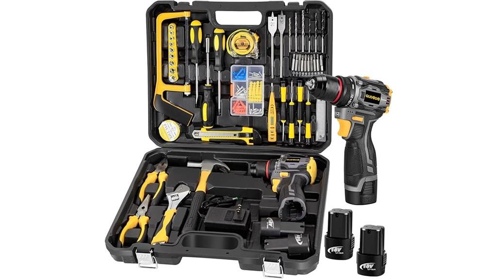 120pcs cordless drill kit