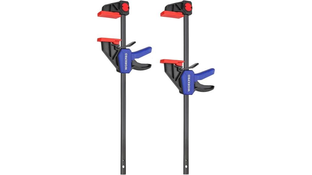 12 pack woodworking clamps