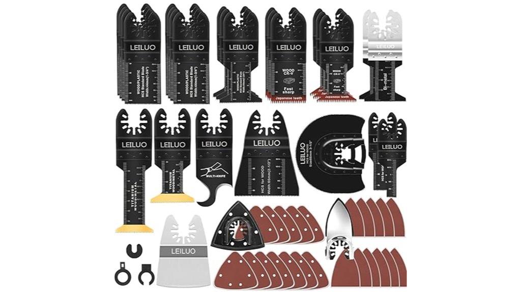 134 piece oscillating blade set