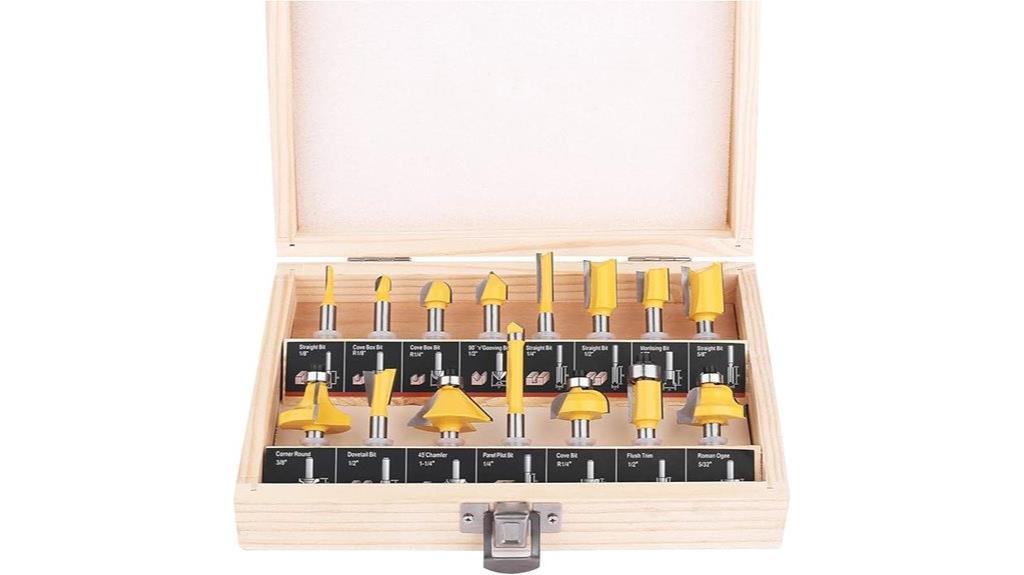 15 piece router bit set