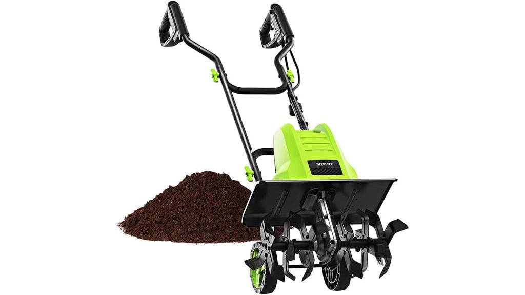 16 inch electric tiller