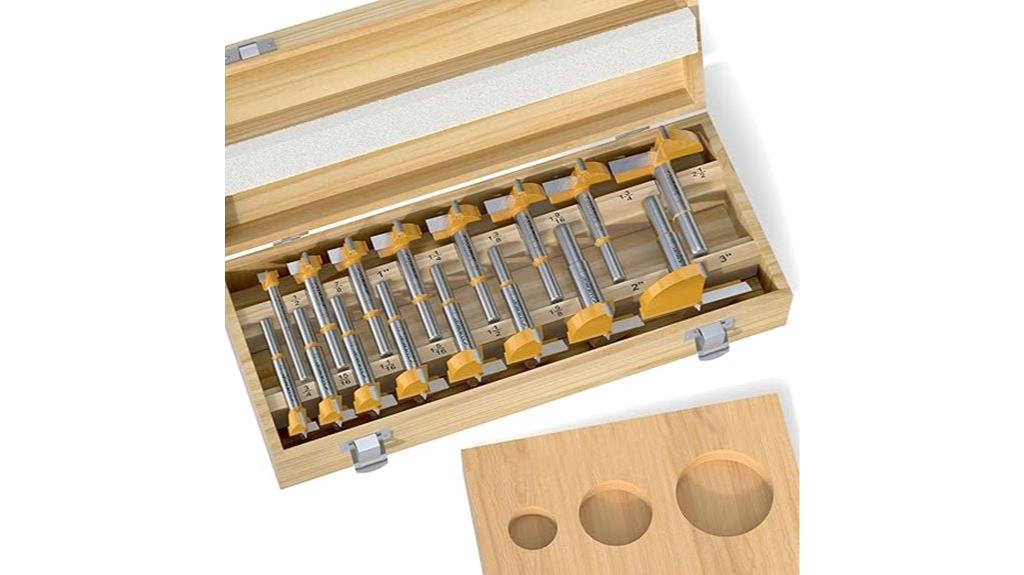 16 piece woodworking drill set