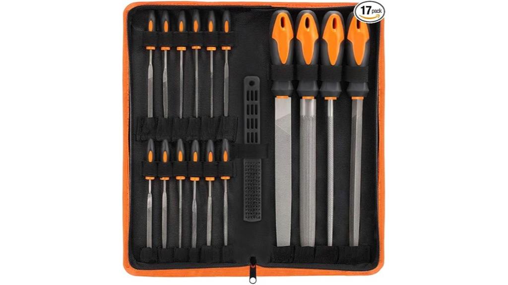 17 piece steel file set