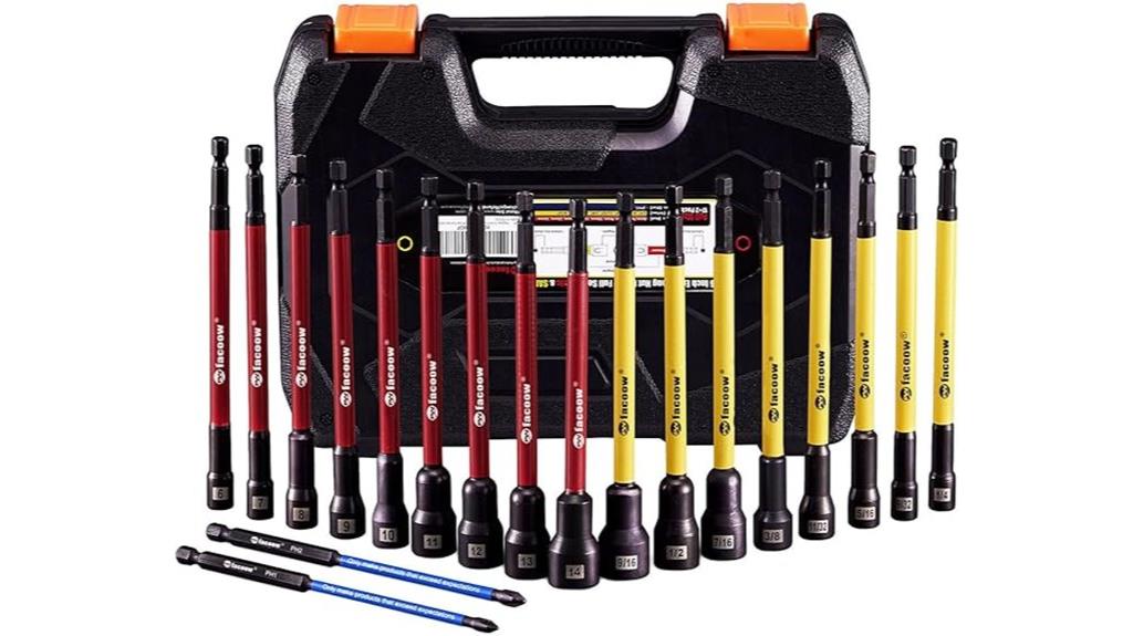 19 piece impact nut driver set