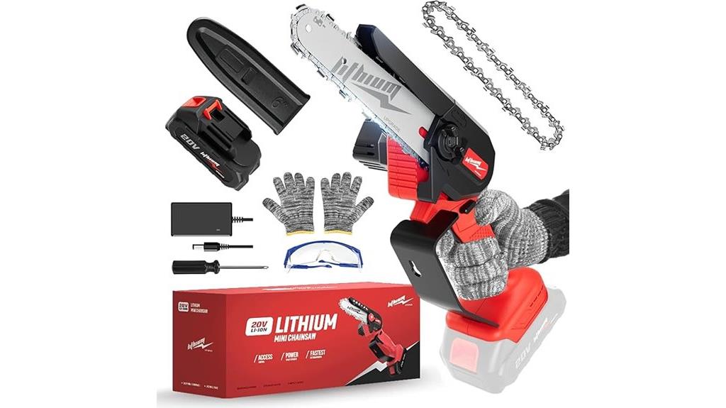 20v cordless mini chainsaw