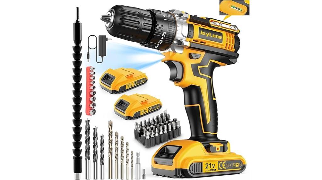 21v cordless drill kit