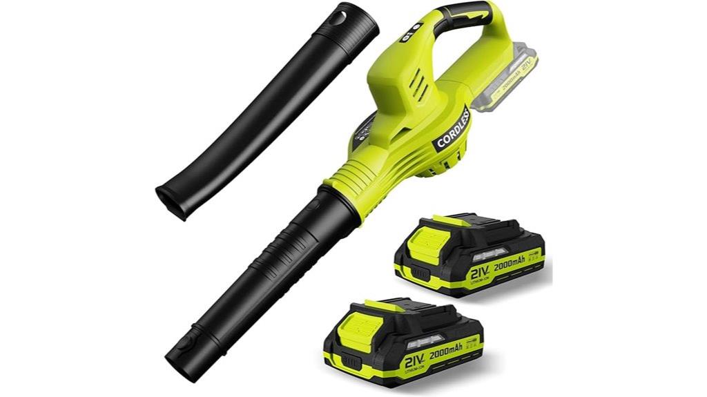 21v cordless leaf blower set