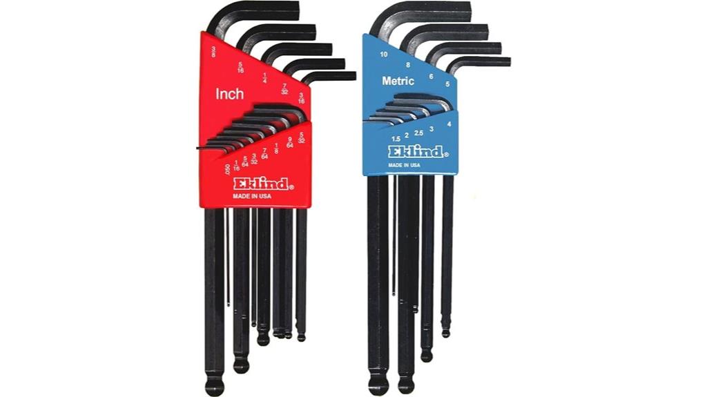 22 piece allen wrench set