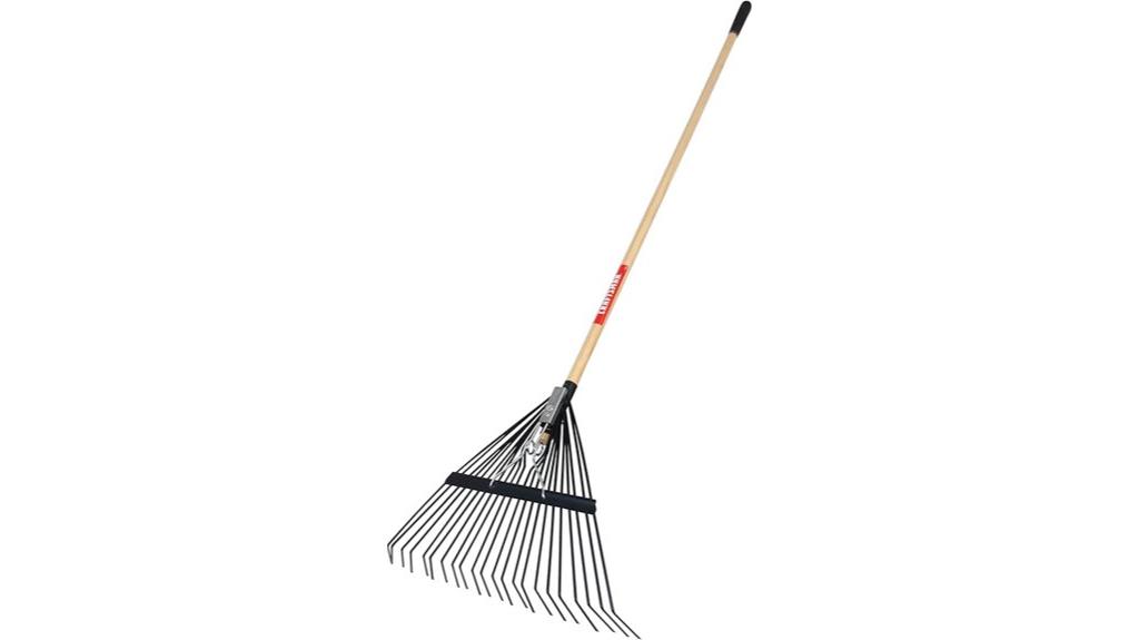 22 tine wooden lawn rake