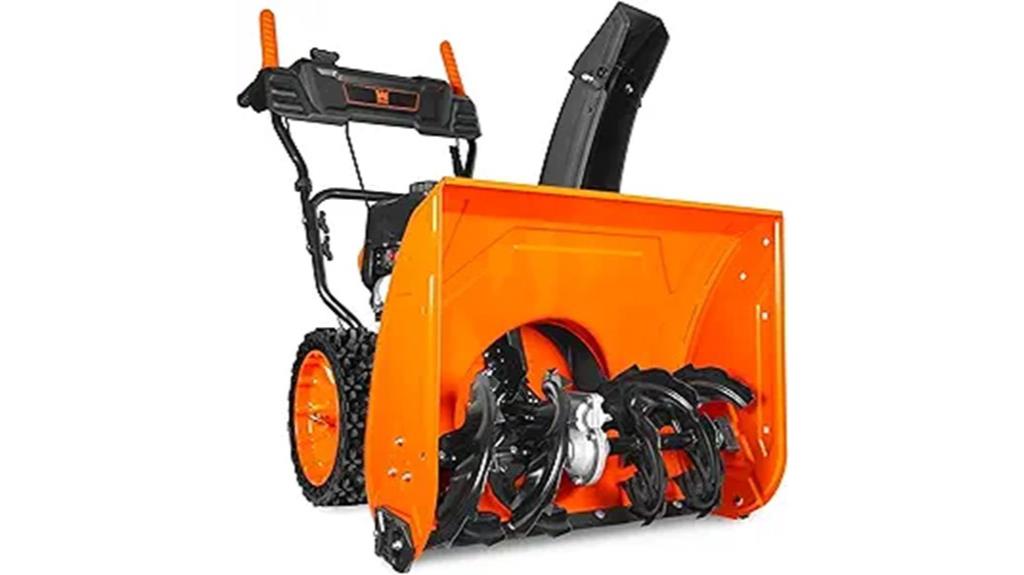 24 inch 209cc electric snow blower
