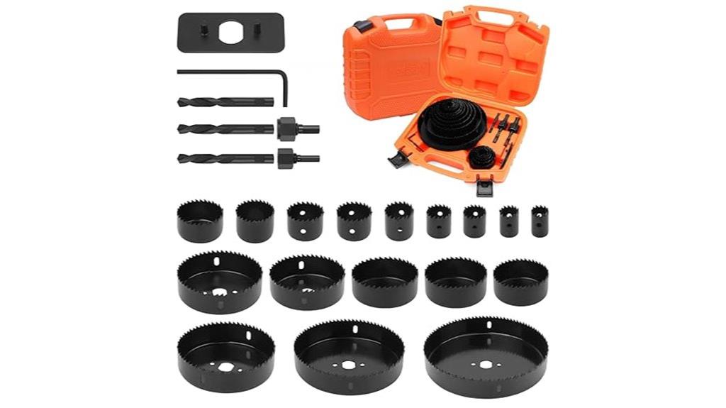24 piece hole saw kit