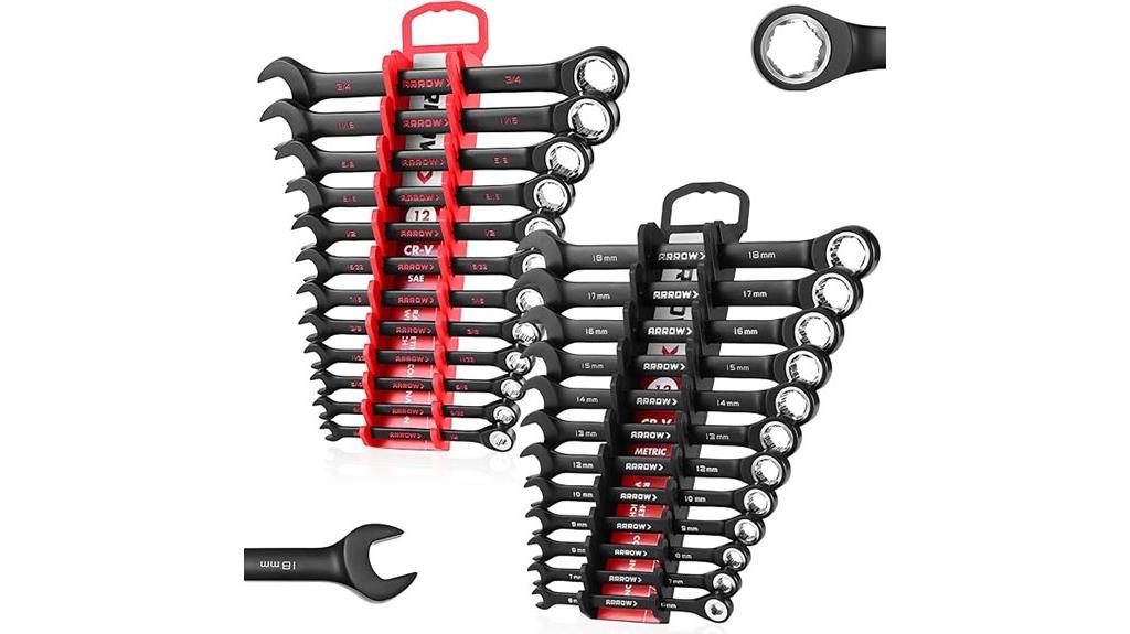 24 piece ratcheting wrench set